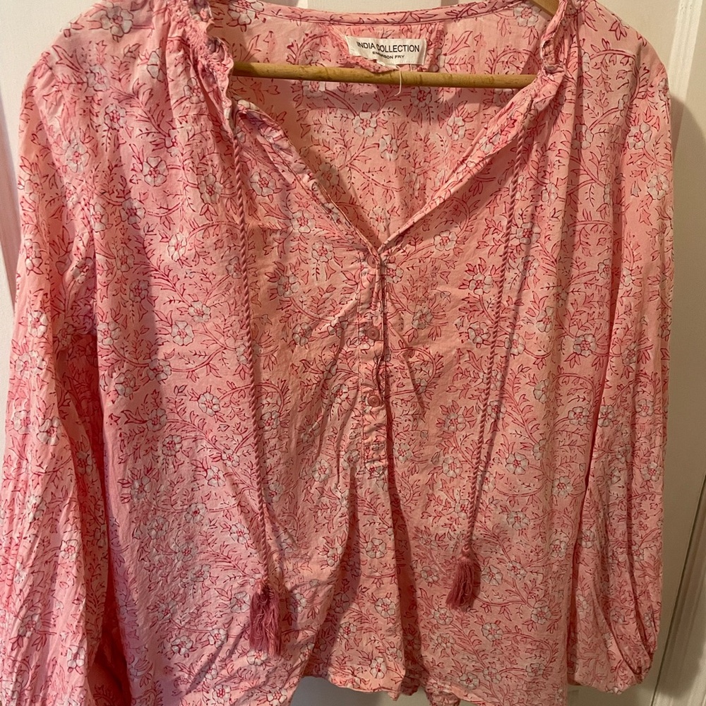 Emerson Fry Crocus Bardot Floral Blouse